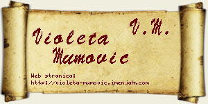 Violeta Mumović vizit kartica